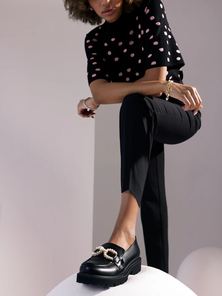 Black high-waisted pants