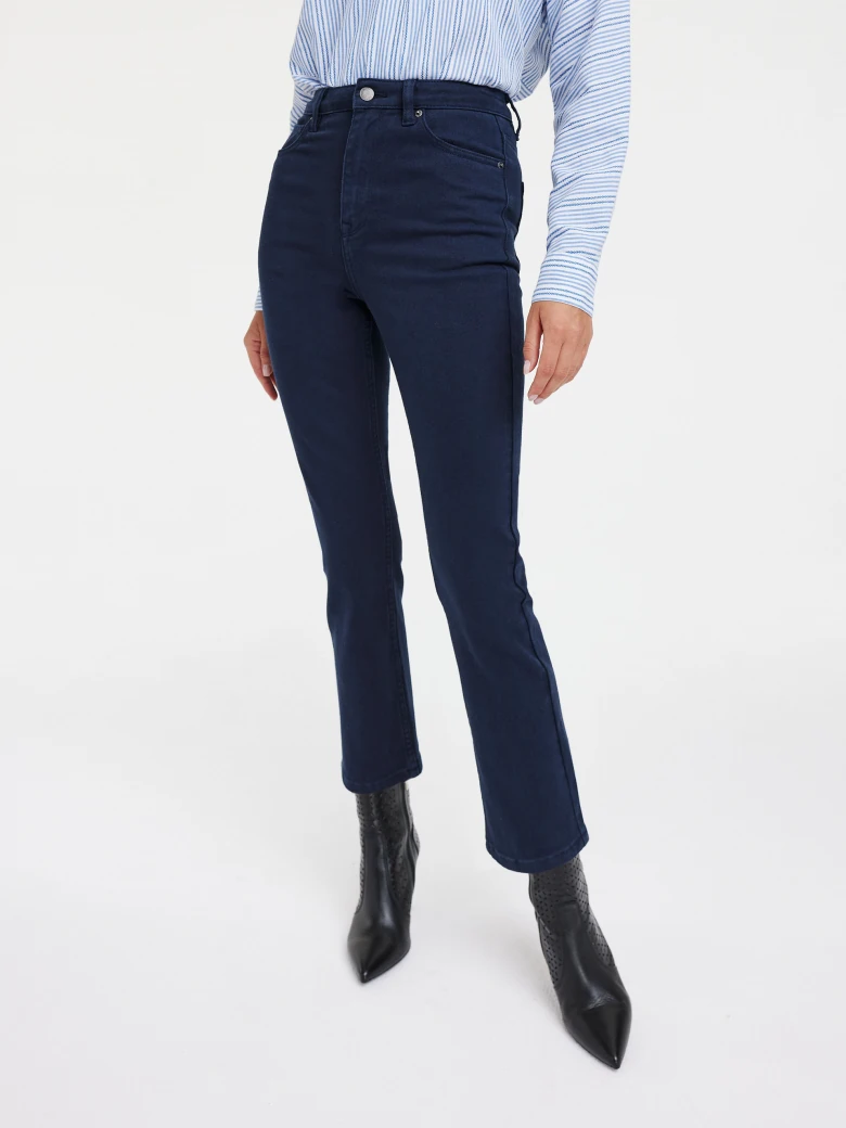 Navy blue high-waisted bells