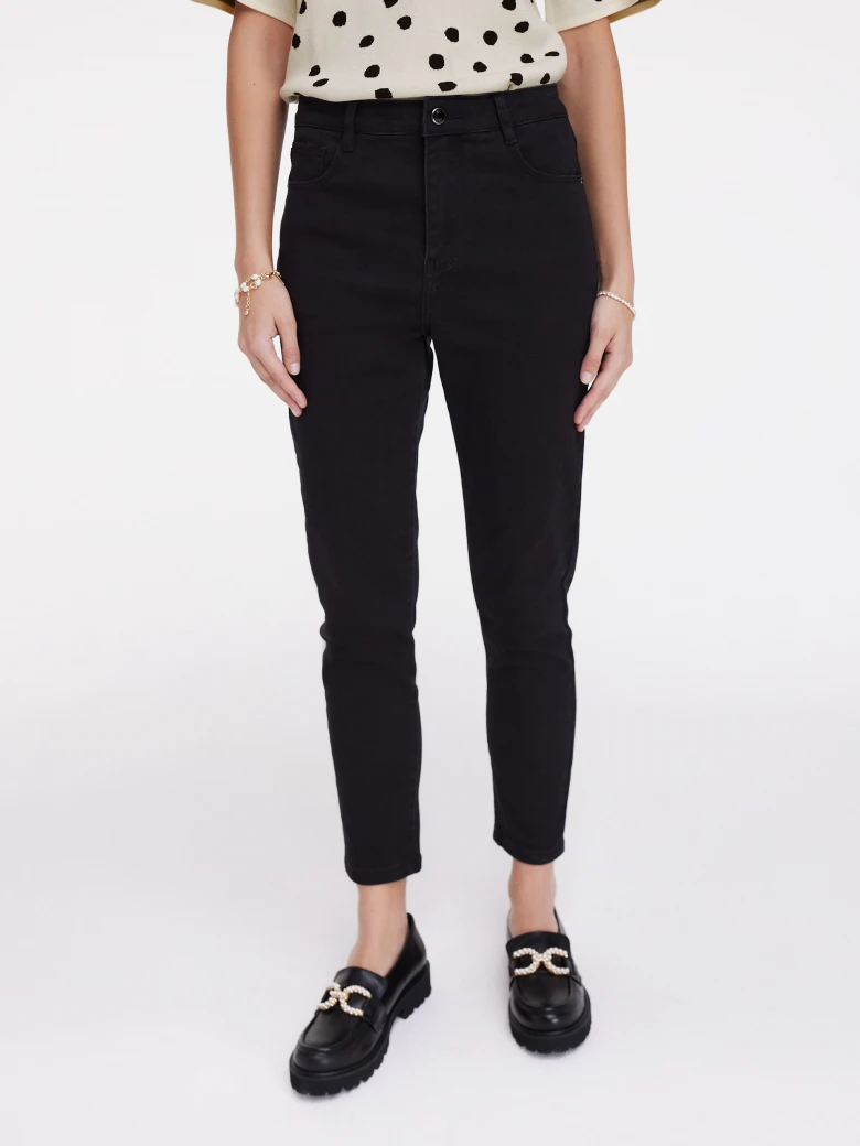 Black high-waisted pants