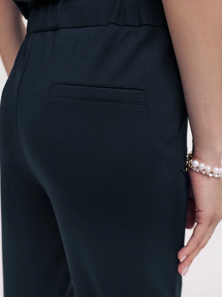 Navy blue high-waisted pants