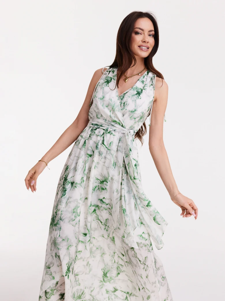 Sukienka maxi w kwiaty
