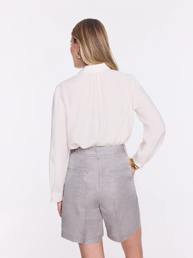 Eleganckie szare bermudy