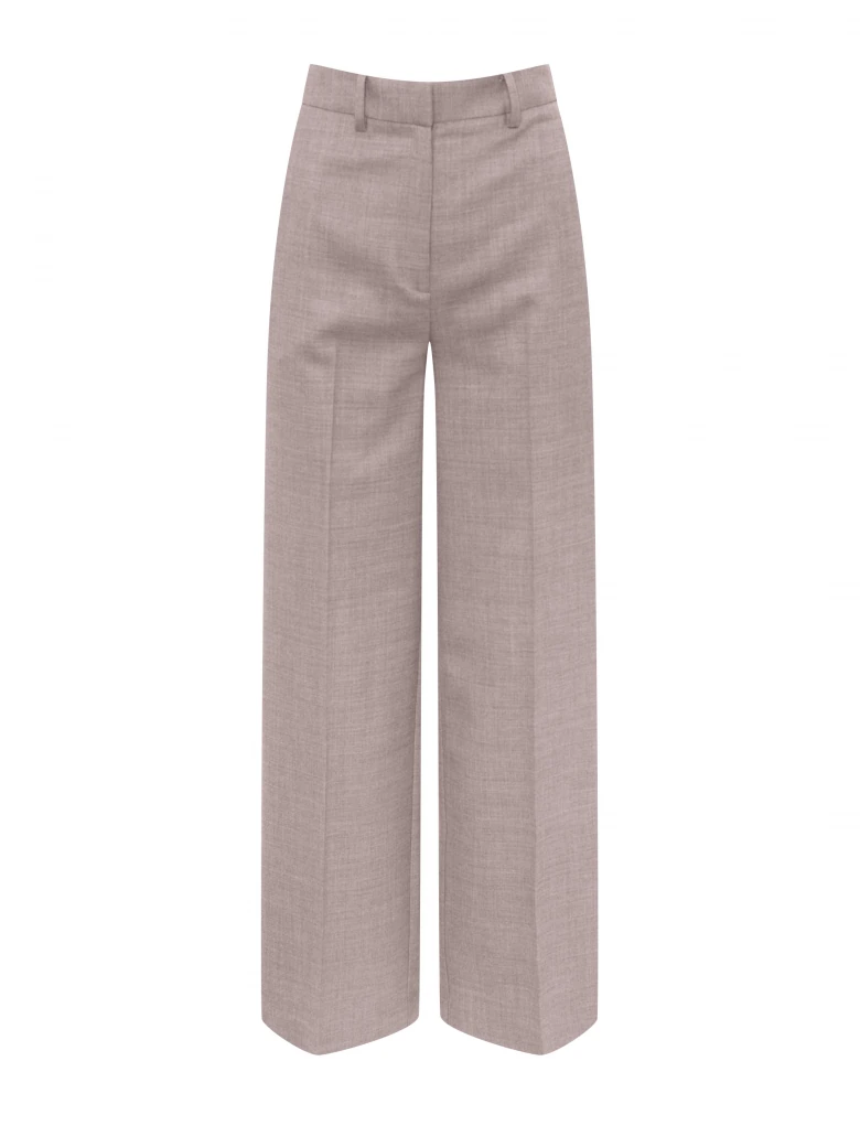 Spodnie wide leg w kolorze taupe