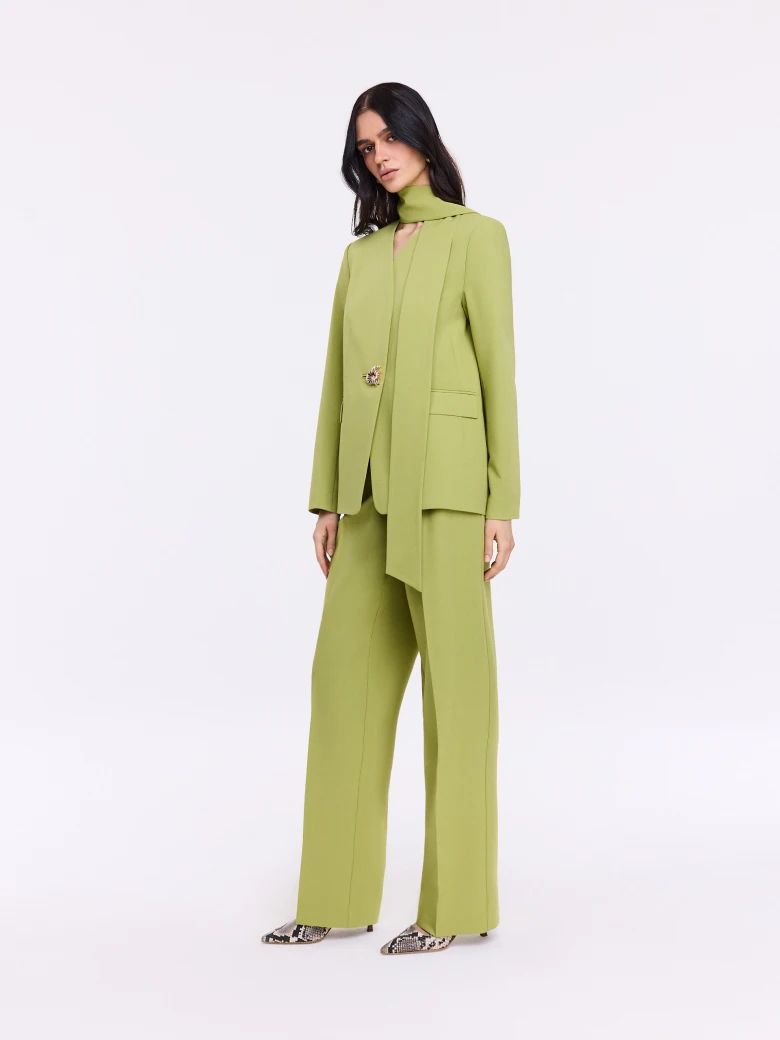 Green cigarette pants