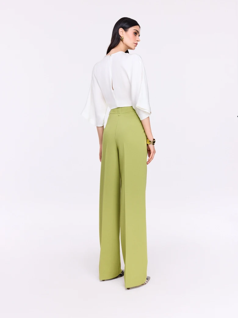 Green cigarette pants