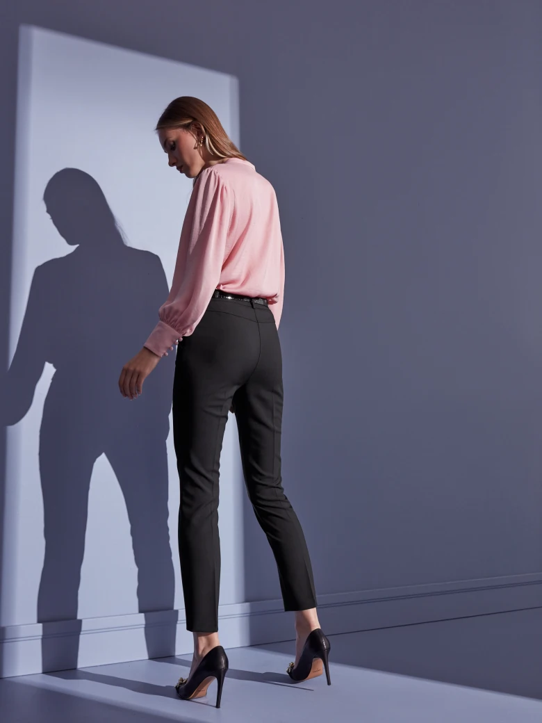 PINK BLOUSE WITH WIDE SLEEVES