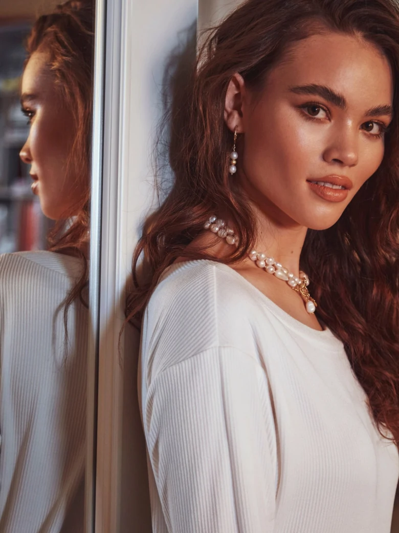 WHITE FITTED DRESS