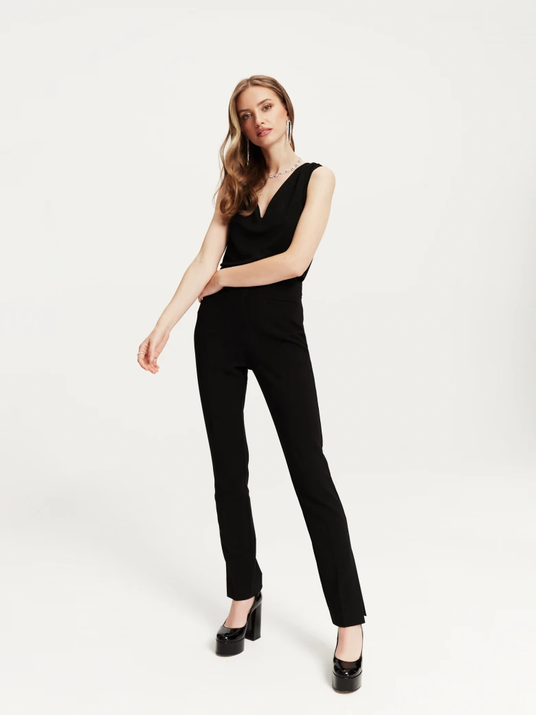 Black shimmering blouse