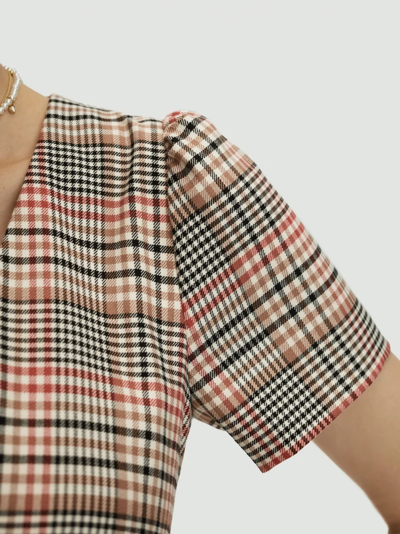 Checked dress