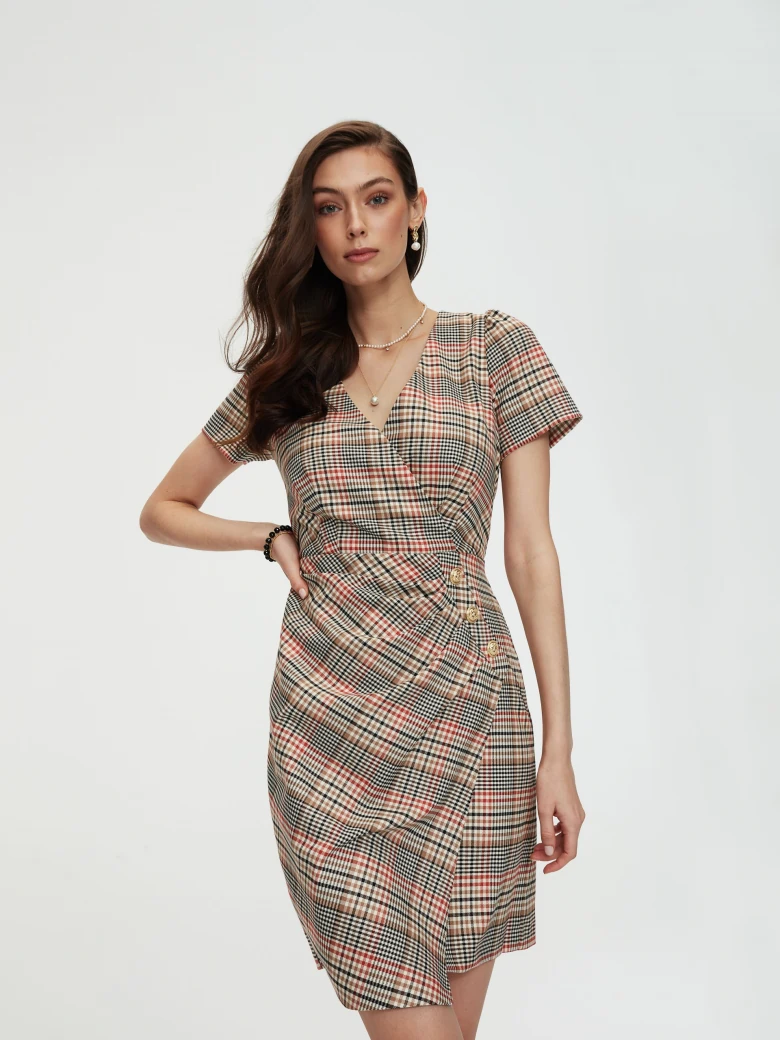 Checked dress