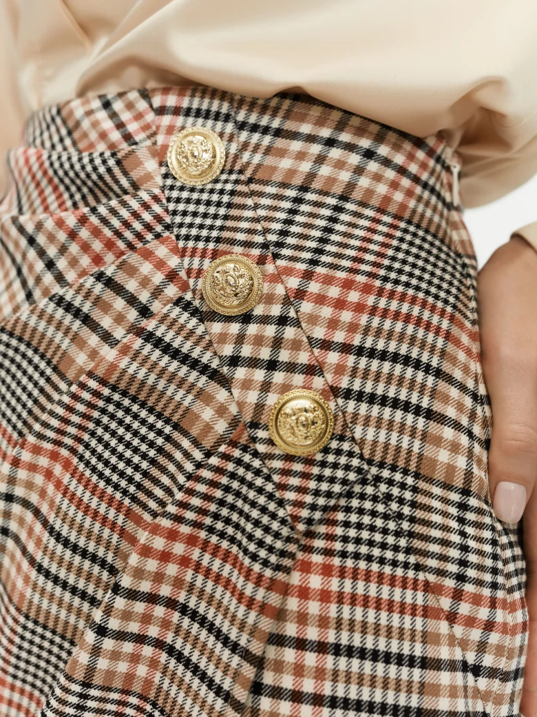 Checked skirt