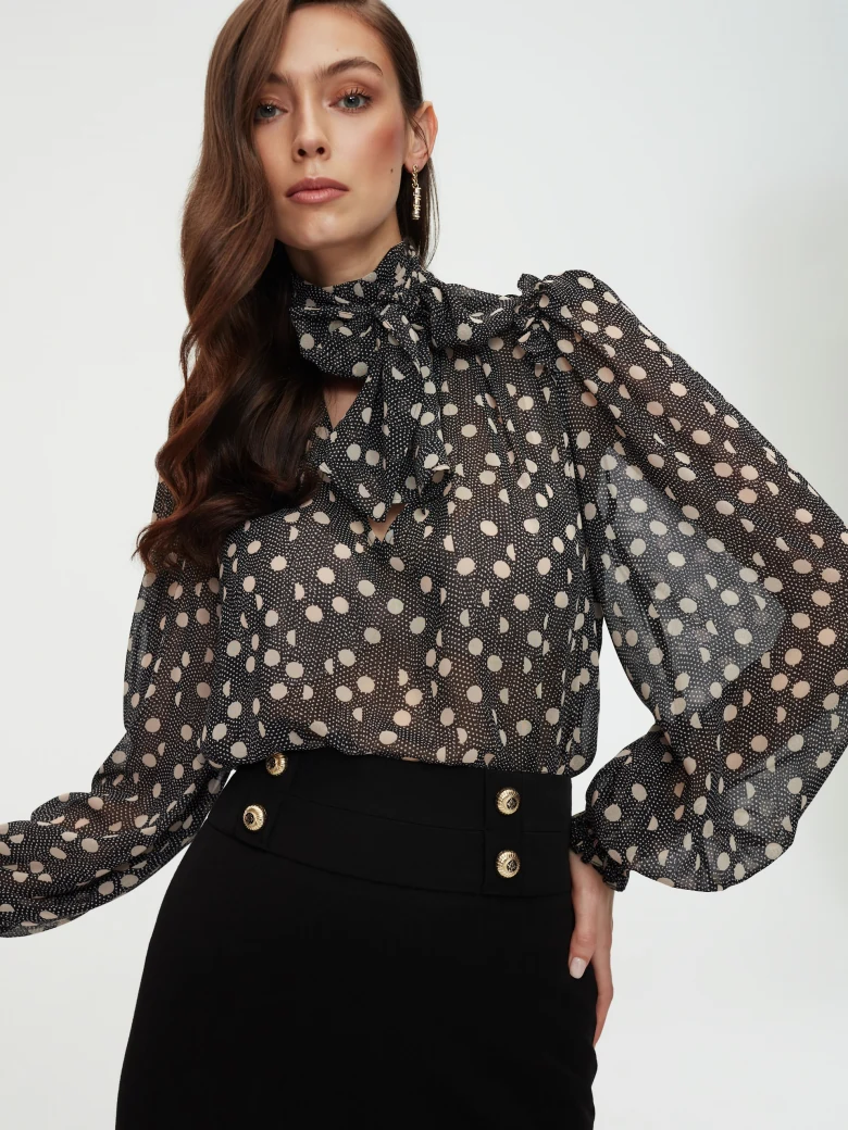 Black pencil skirt