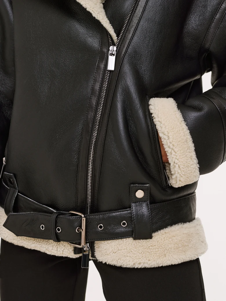 Black pilot jacket