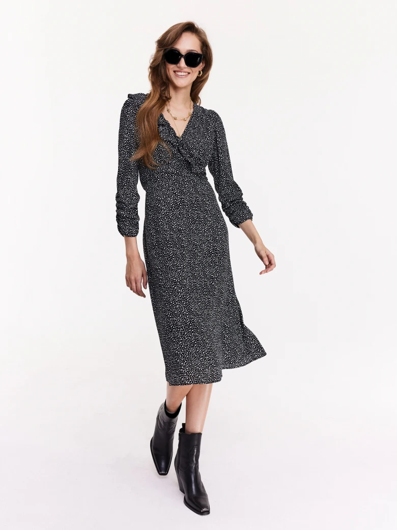 Black envelope dress