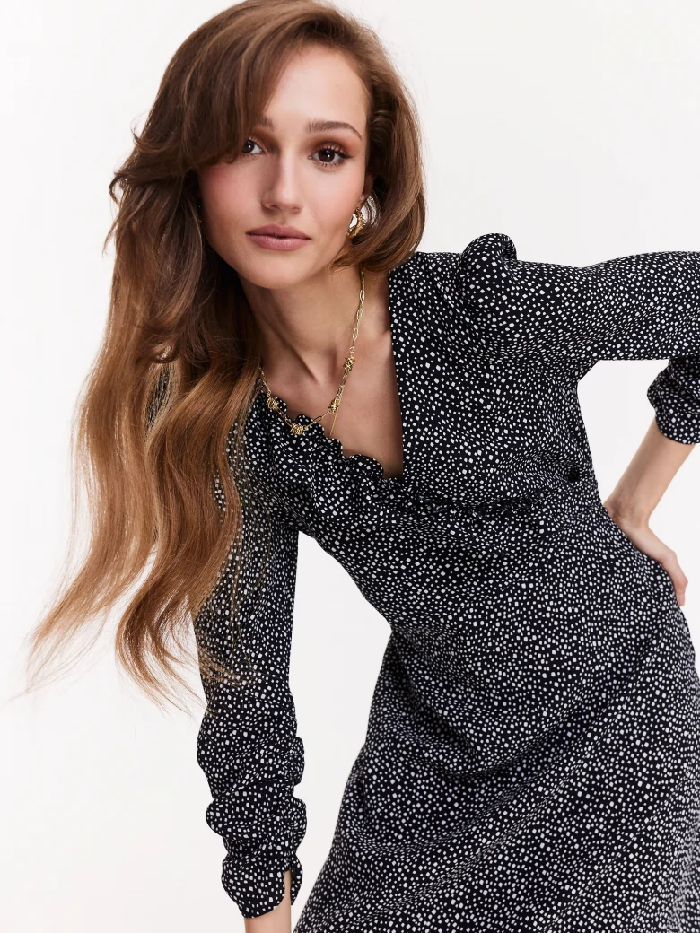 Black envelope dress