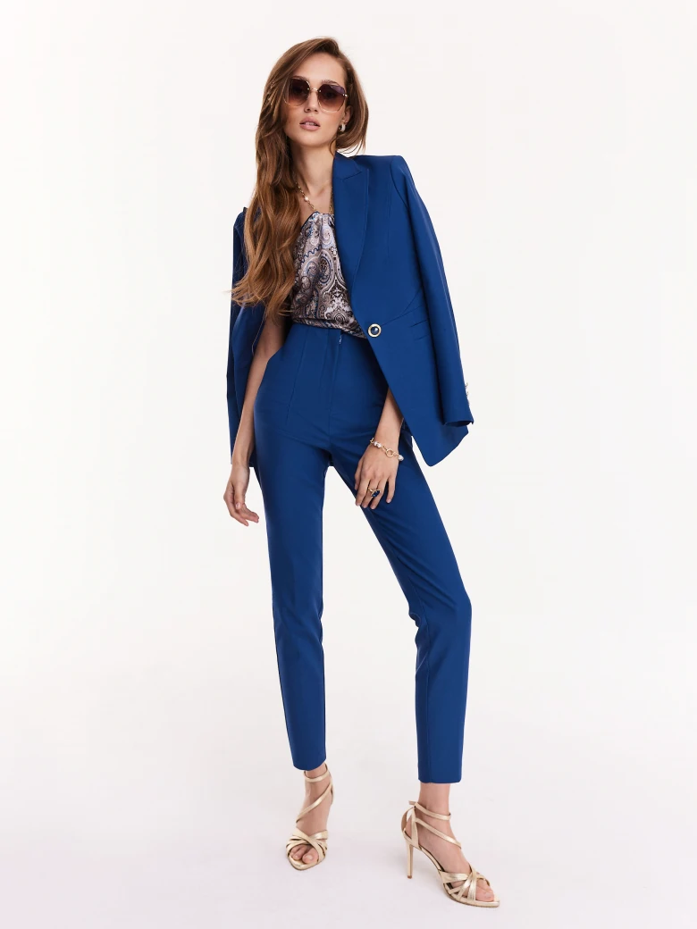 Cobalt suit pants