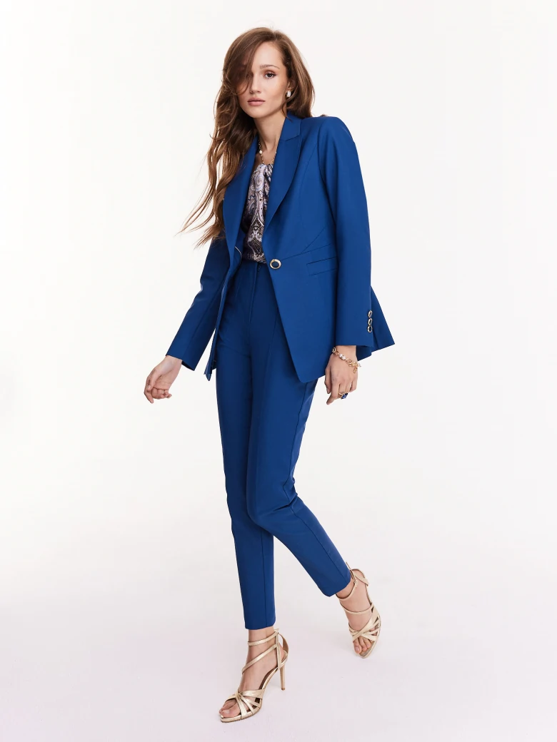 Cobalt suit pants