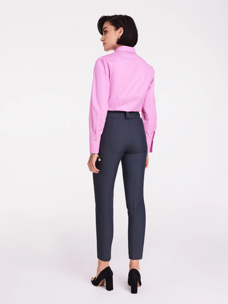 High-waisted suit pants