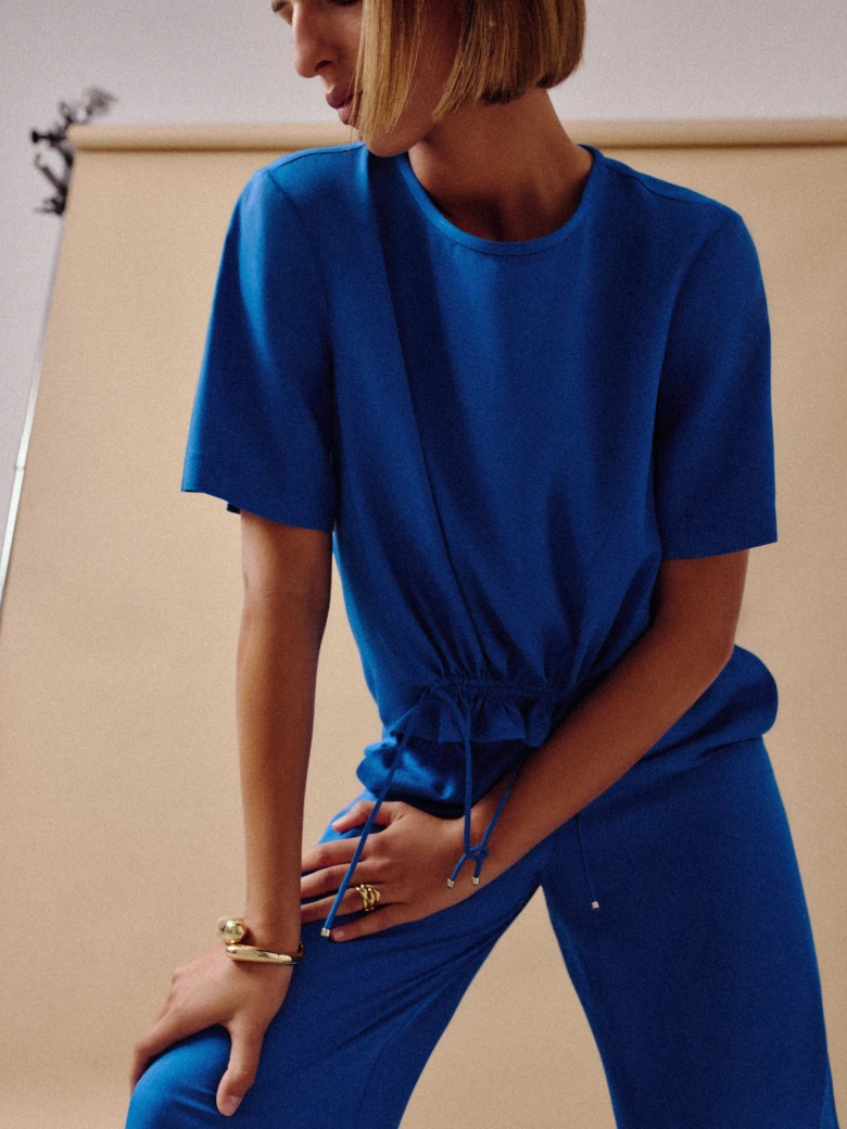 Cobalt blouse