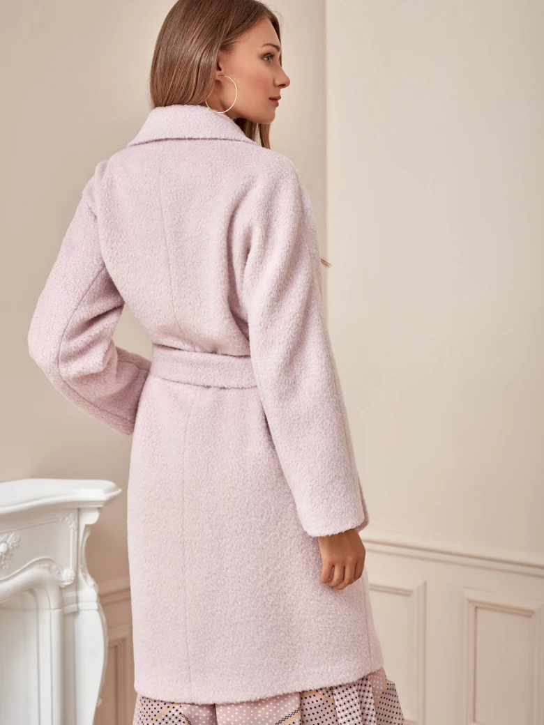 PINK ALPACA COAT