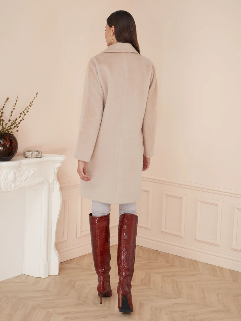 CLASSIC WOOL COAT WITH ALPACA