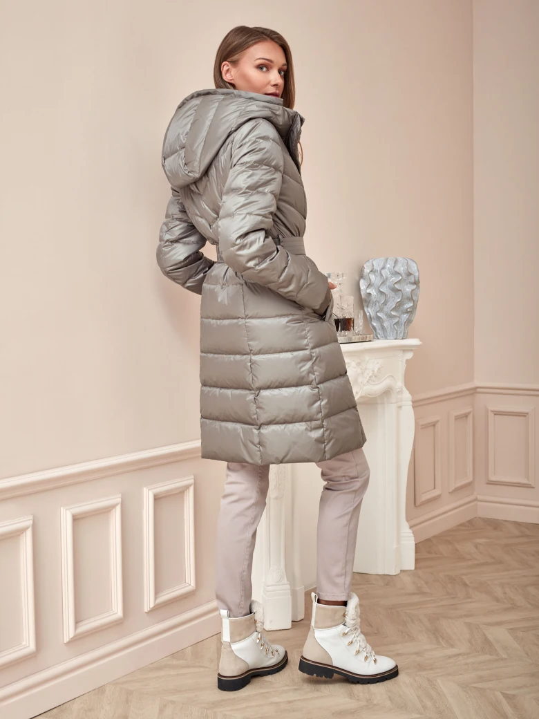 DOWN HOODED COAT