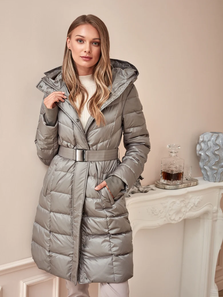 DOWN HOODED COAT