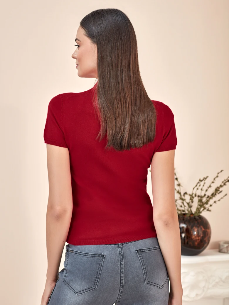 FITTED JEANS WITH JEWELRY STITCHING