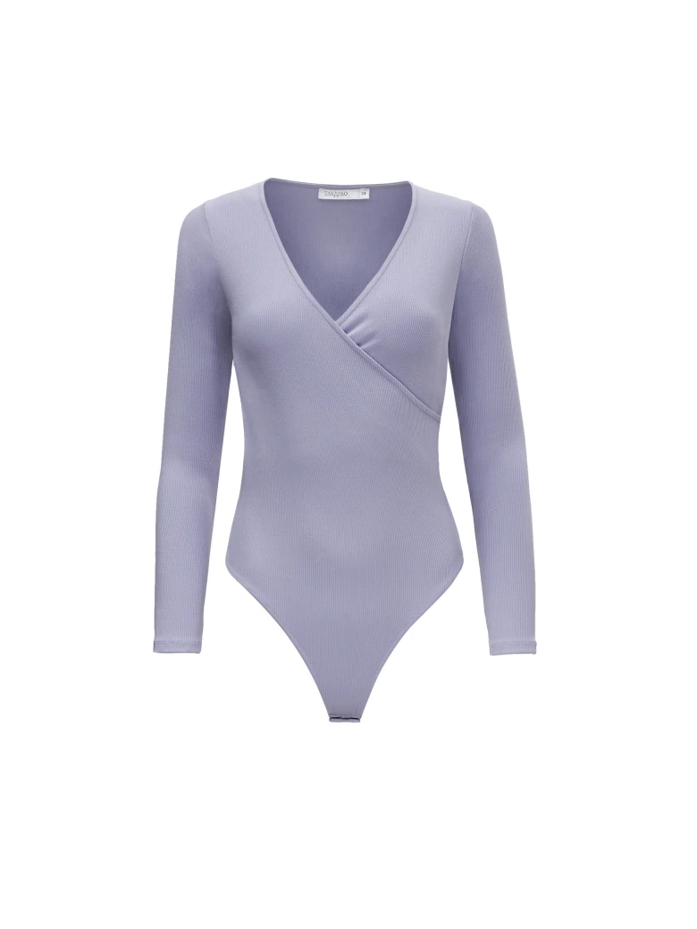 PURPLE BODY WITH ENVELOPE NECKLINE