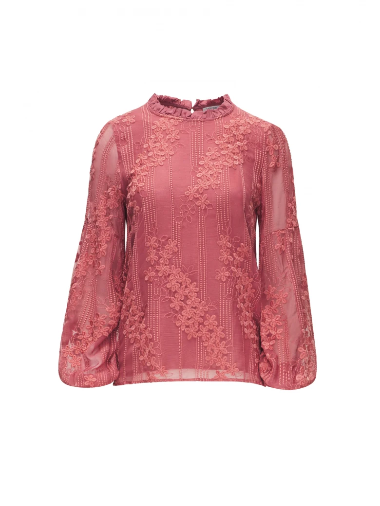 PINK FLORAL BLOUSE