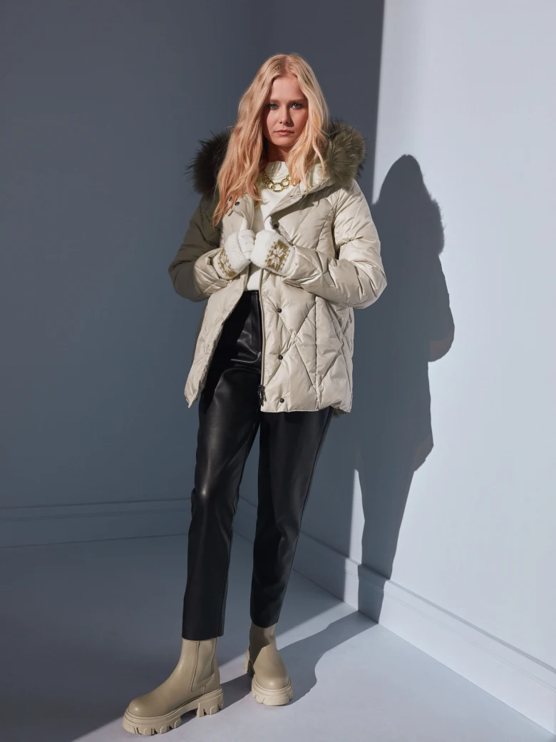 BEIGE DOWN JACKET