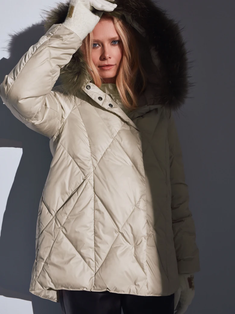 BEIGE DOWN JACKET