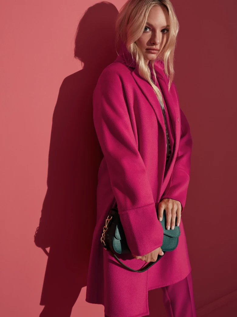 WOOL COAT WITH ZIBELLINO EFFECT