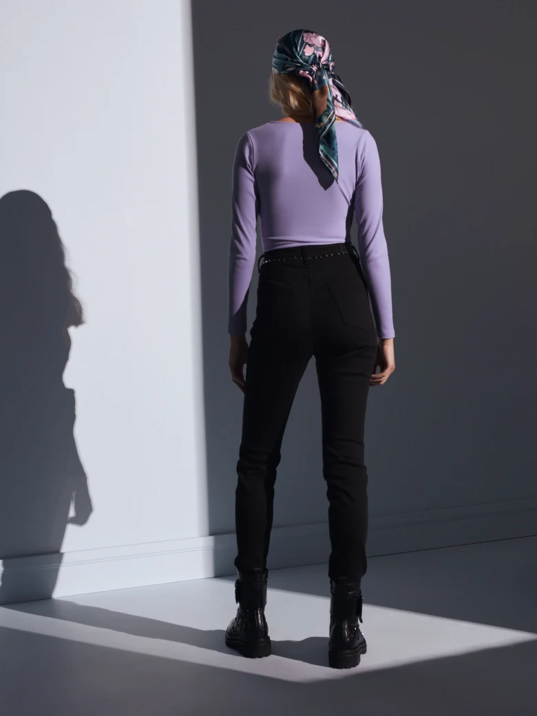 BLACK TUBE PANTS