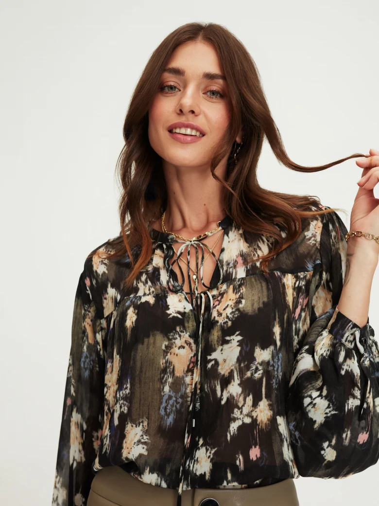 Airy floral blouse
