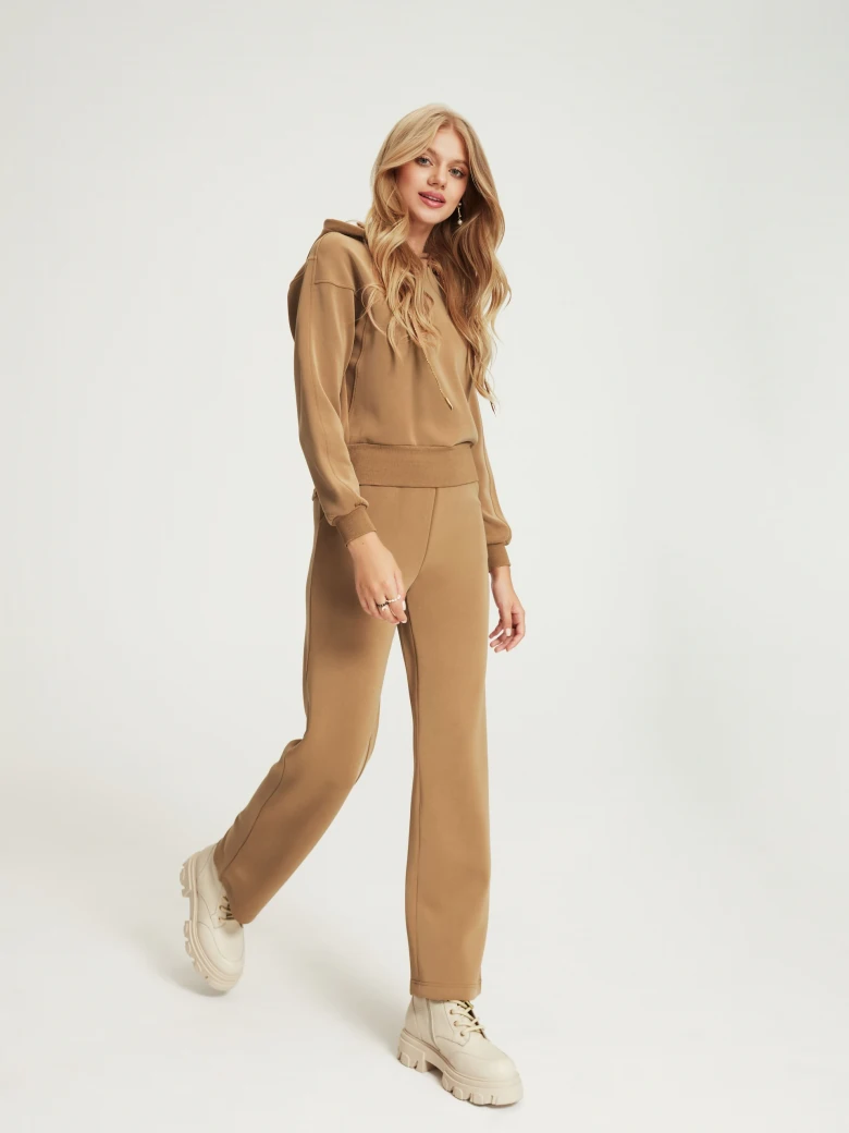 Caramel hooded sweatshirt