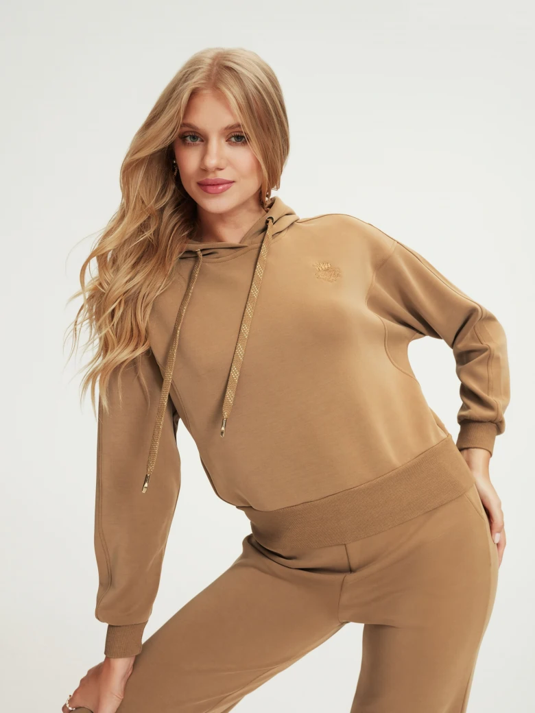 Caramel hooded sweatshirt