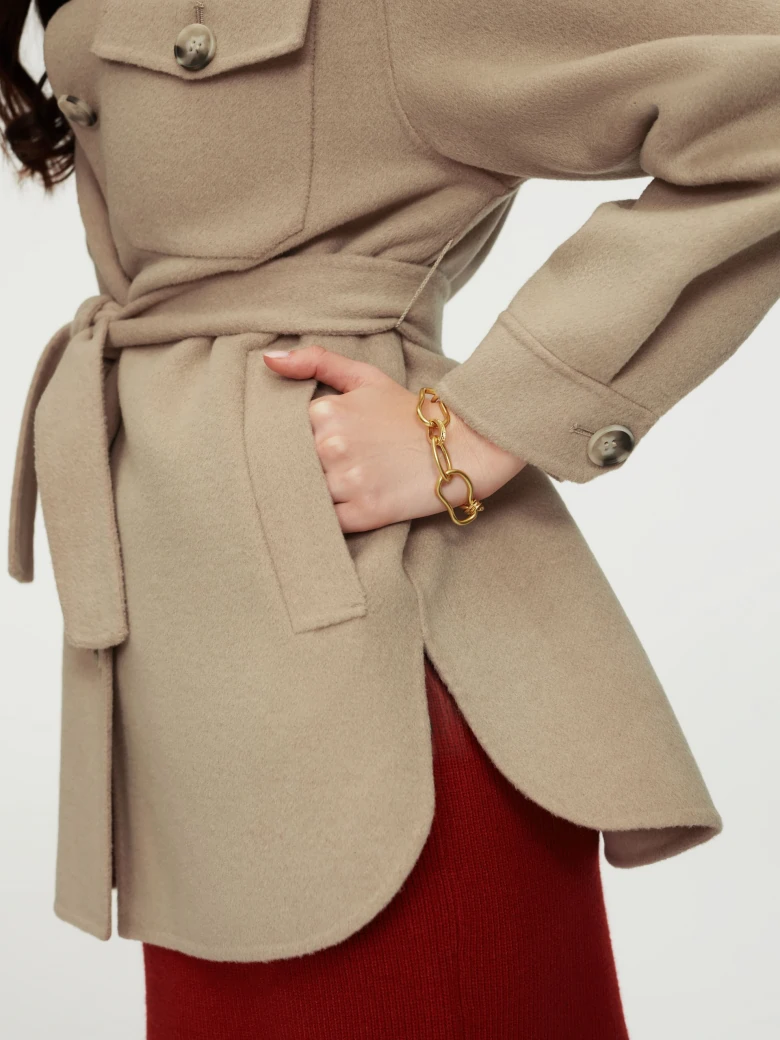 Beige wool jacket