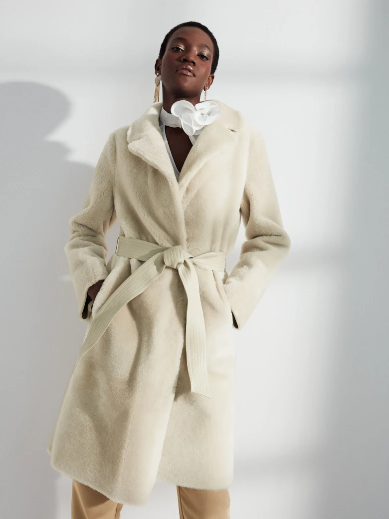 Merino robe coat