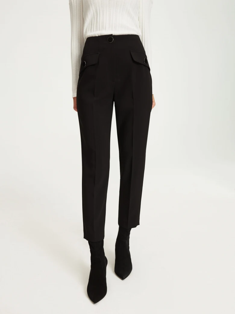 Tapered cigarette pants