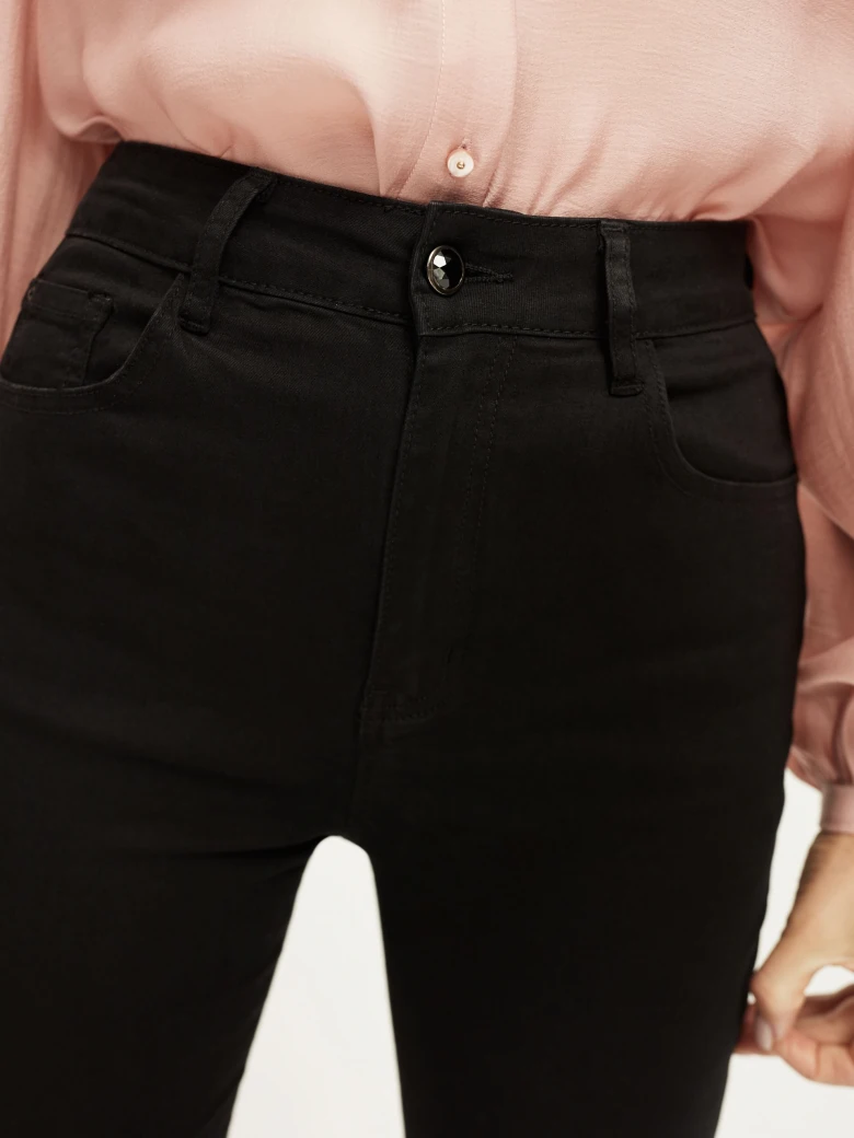 Black pants with wide legs