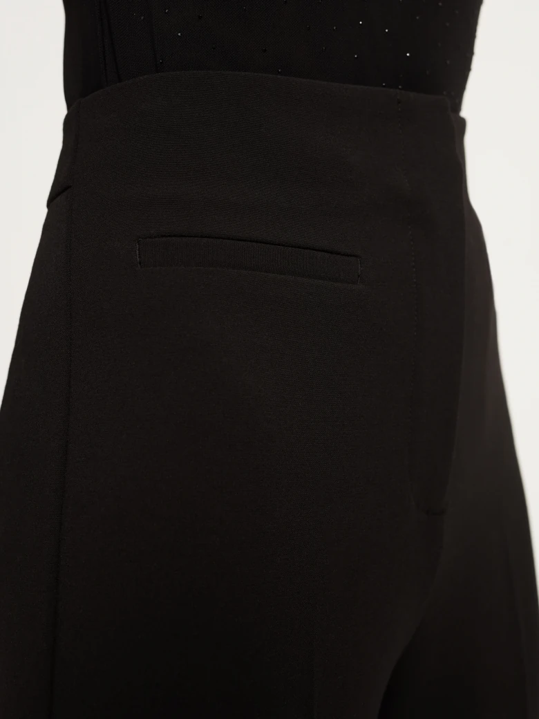 Black high-waisted cigarette pants