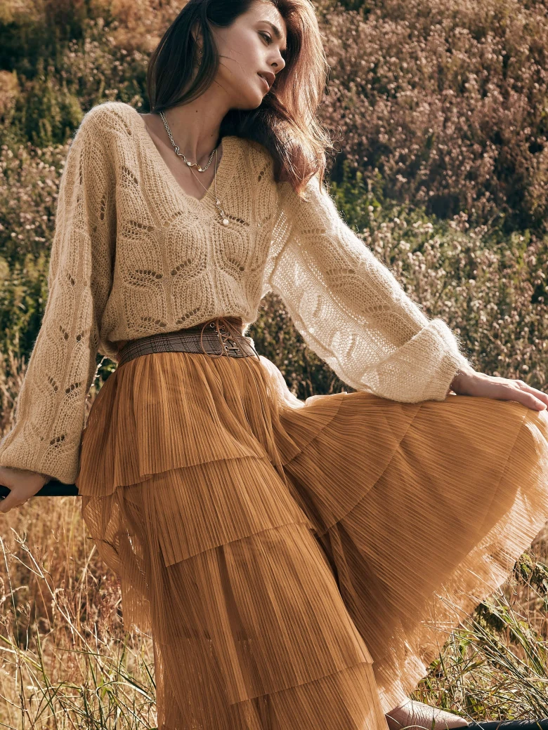 Beige mohair sweater