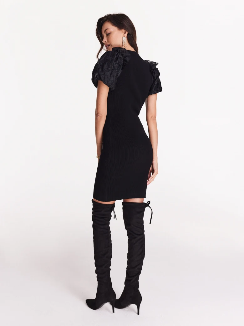 Black dress with buffets
