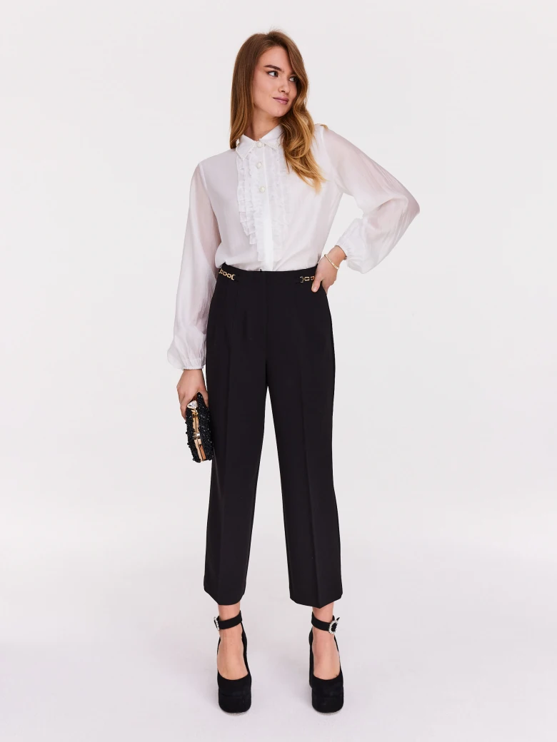 Black high-waisted pants