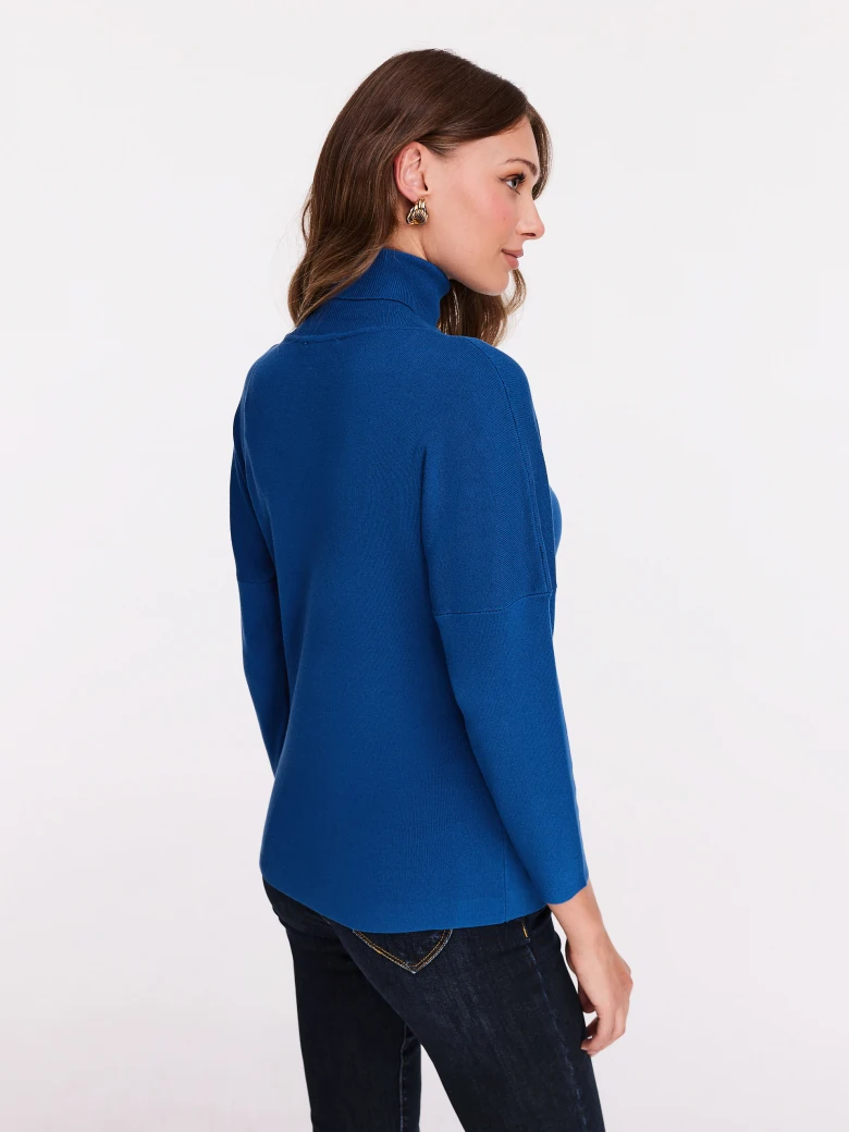 Cornflower turtleneck sweater