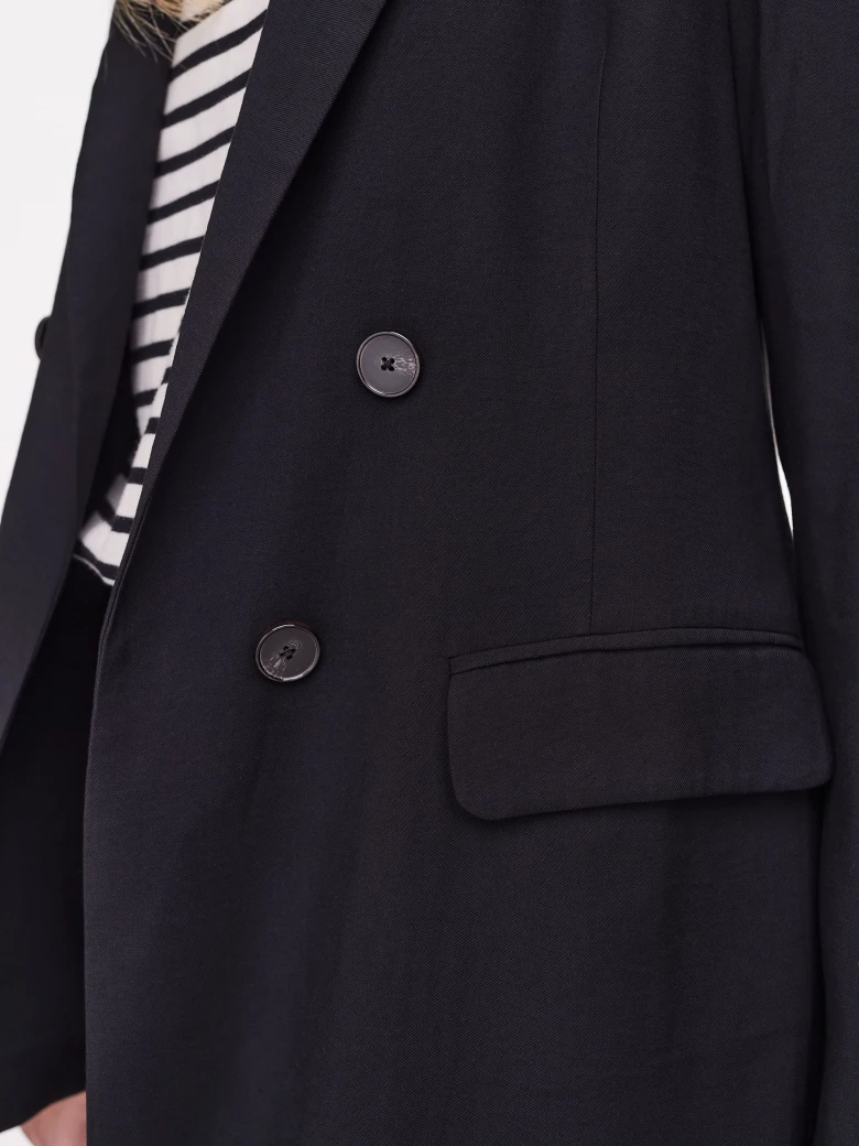 Soft black viscose jacket