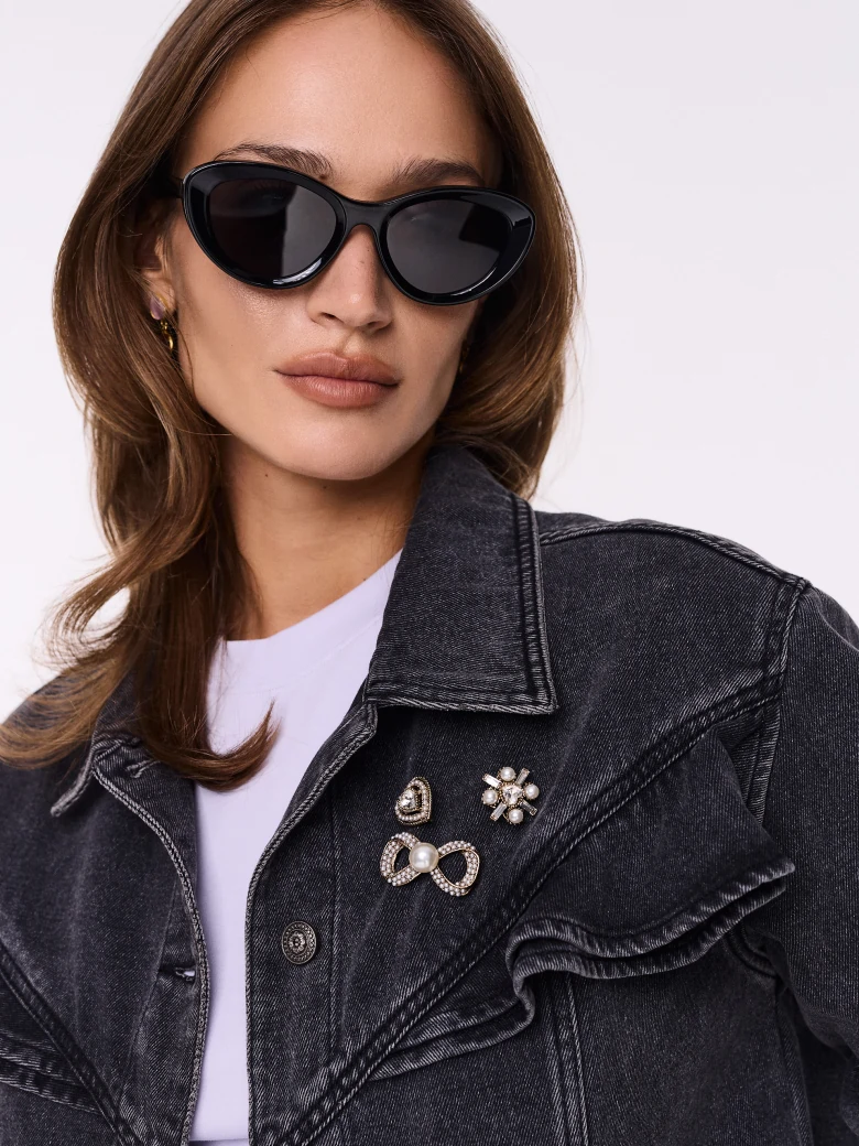 Dark gray denim jacket