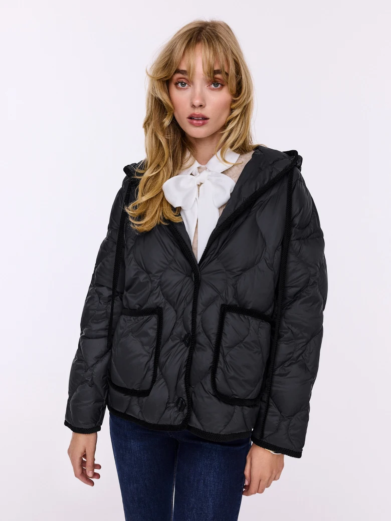 Lightweight oversized down jacket