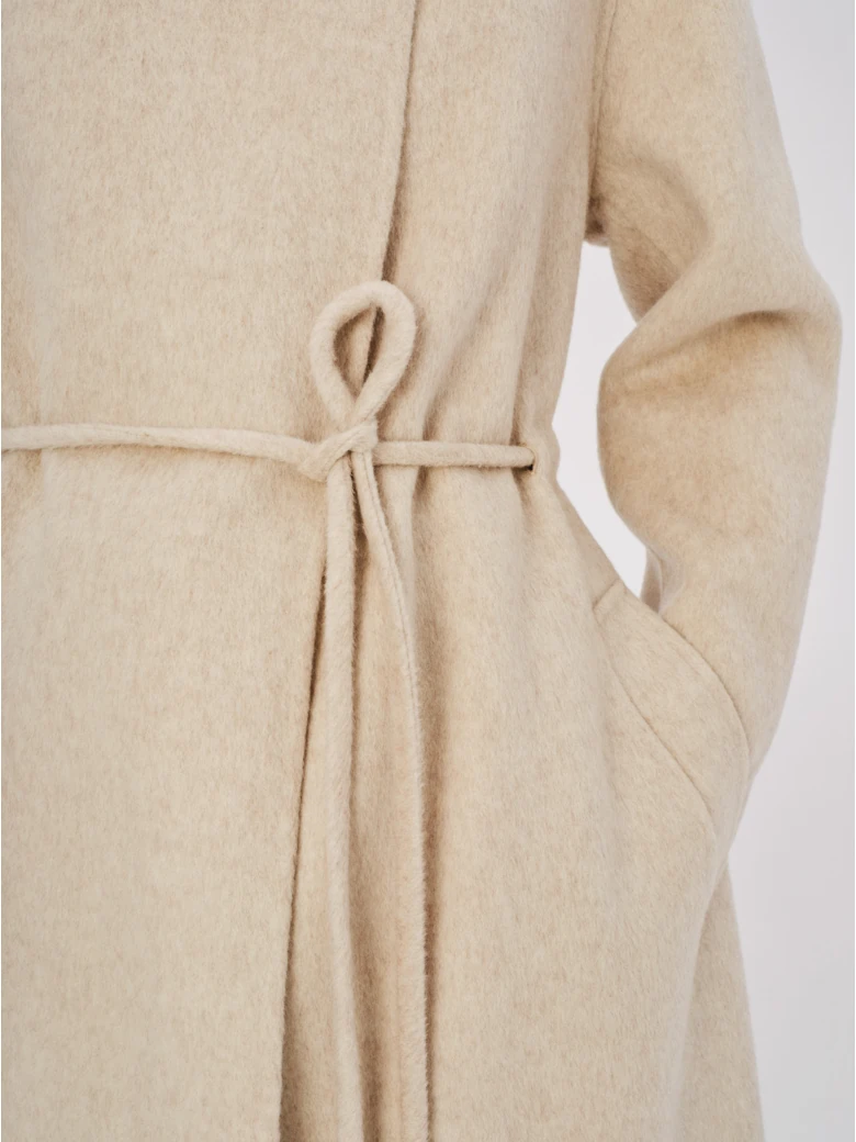 Classic beige double-faced coat